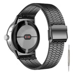 Pulsera de Acero Inoxidable Mallada para Smartwatch Google Pixel Watch 1 & 2 negra