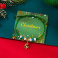 Pulsera de Cuerda con Colgante de Navidad árbol verde