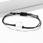 Pulsera de Cordón con Colgante Redondo de Montaña