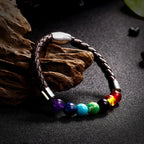 Pulsera de Cuerda y Piedras 7 Chakras