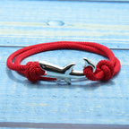 Pulsera de Cuerda Tiburón roja