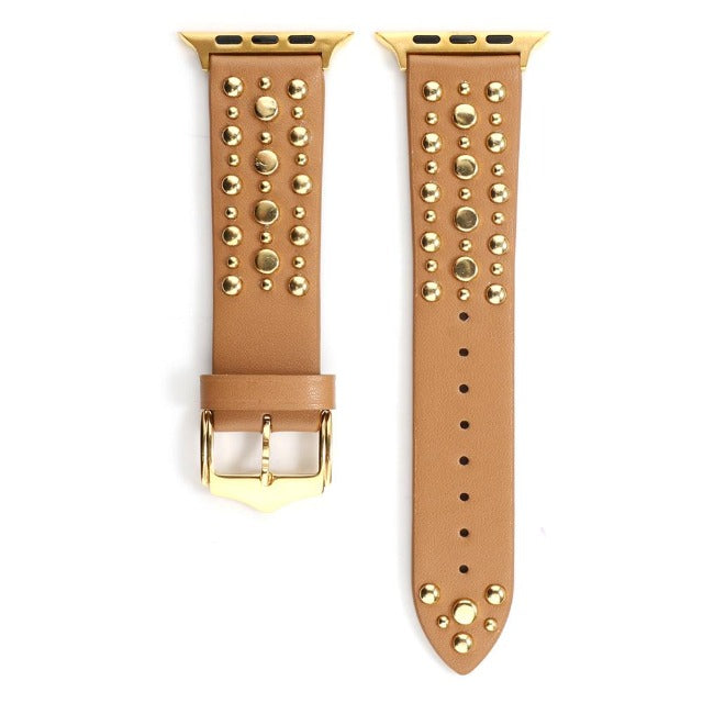 Correas de Cuero con Remaches para Apple Watch