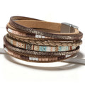 Pulsera de Cuero Estilo Bohemio