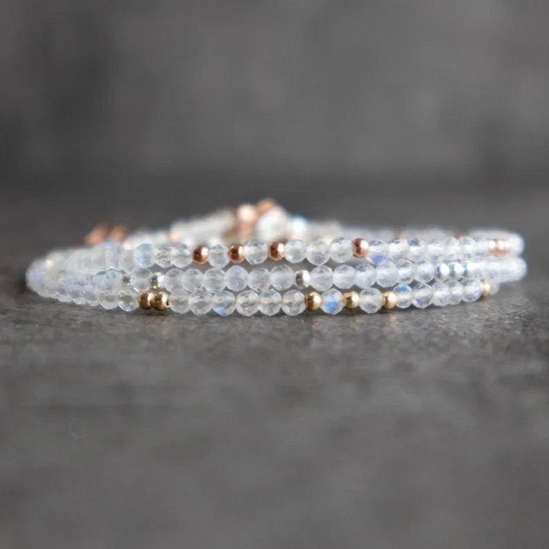 Pulsera en Piedras Finas Piedra de Luna