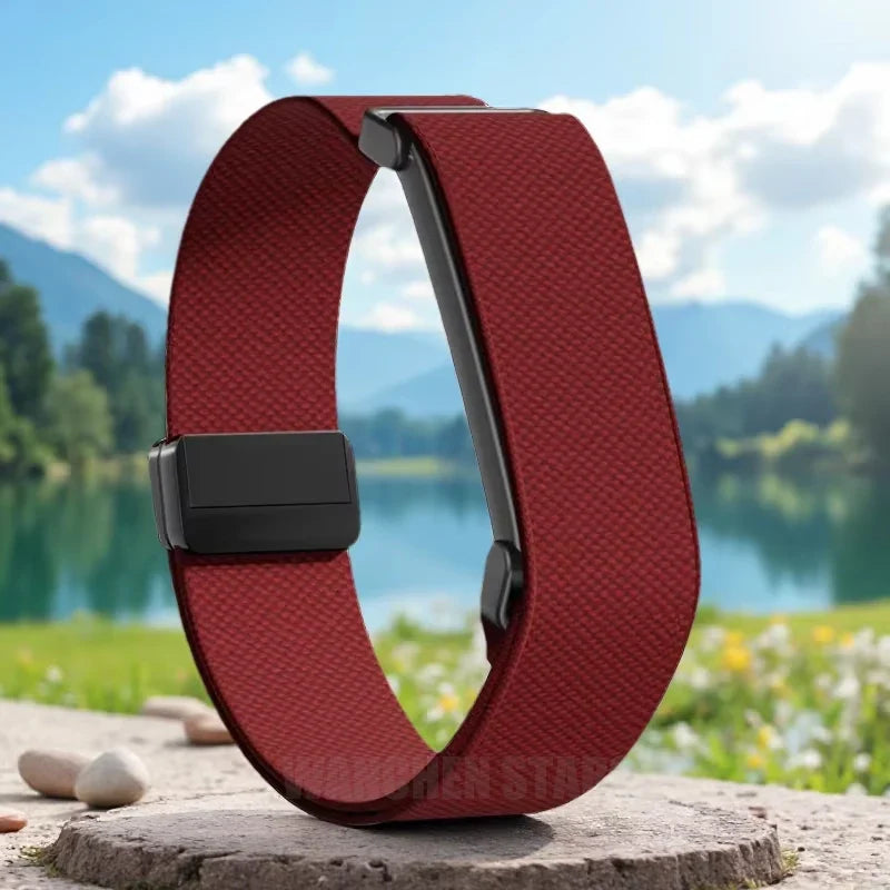 Pulsera de nailon para reloj Google Fitbit Air roja