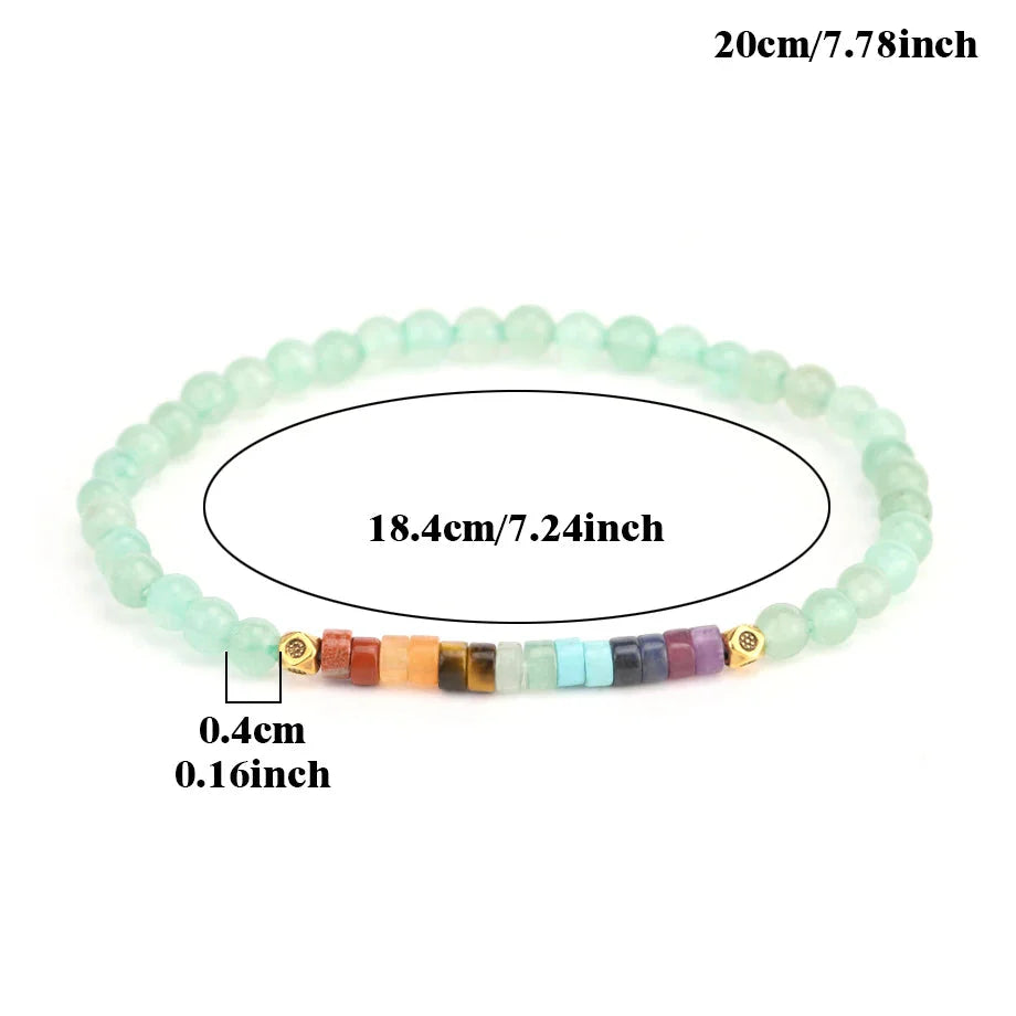 Pulsera de Piedras Naturales 7 Chakras