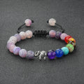 Pulsera de Piedras Naturales y Elefante 7 Chakras 12