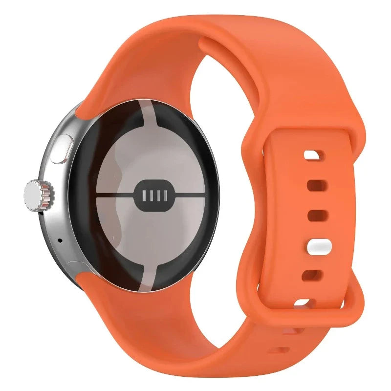 Correa de silicona para Smartwatch Google Pixel Watch 1 y 2 naranja