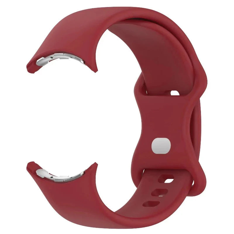Correa de silicona para Smartwatch Google Pixel Watch 1 y 2 burdeos