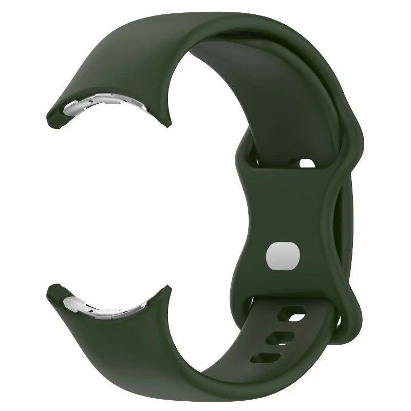 Correa de silicona para Smartwatch Google Pixel Watch 1 y 2 verde militar