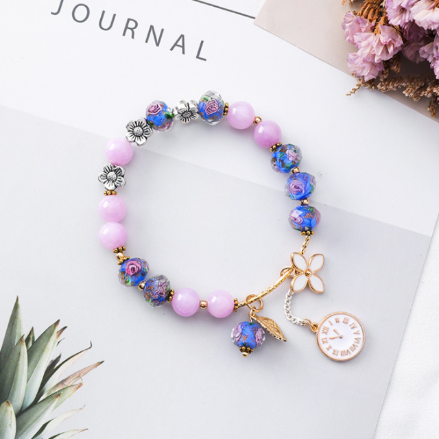 Brazalete Étnico para Mujer morado