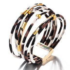 Pulsera Étnica Multicapa Leopardo 1