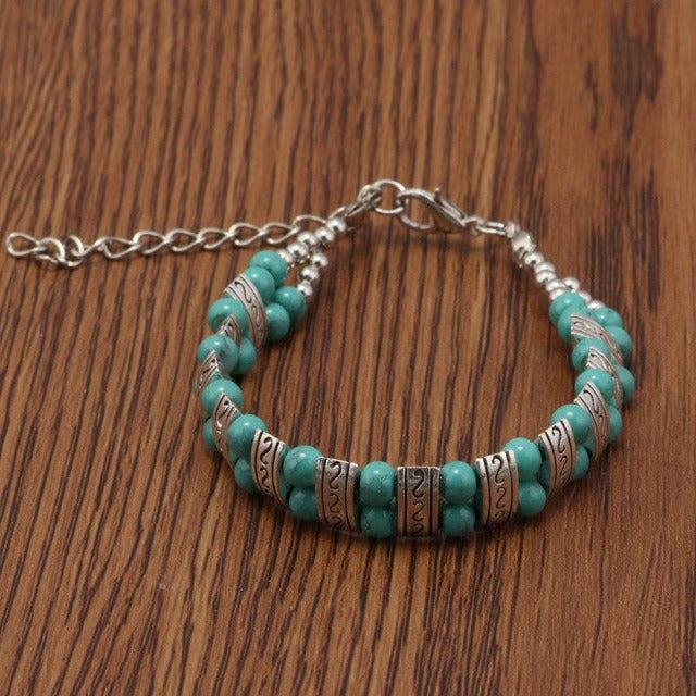 Pulsera Étnica Turquesa