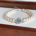 Pulsera Gourmette Elegante en Perlas