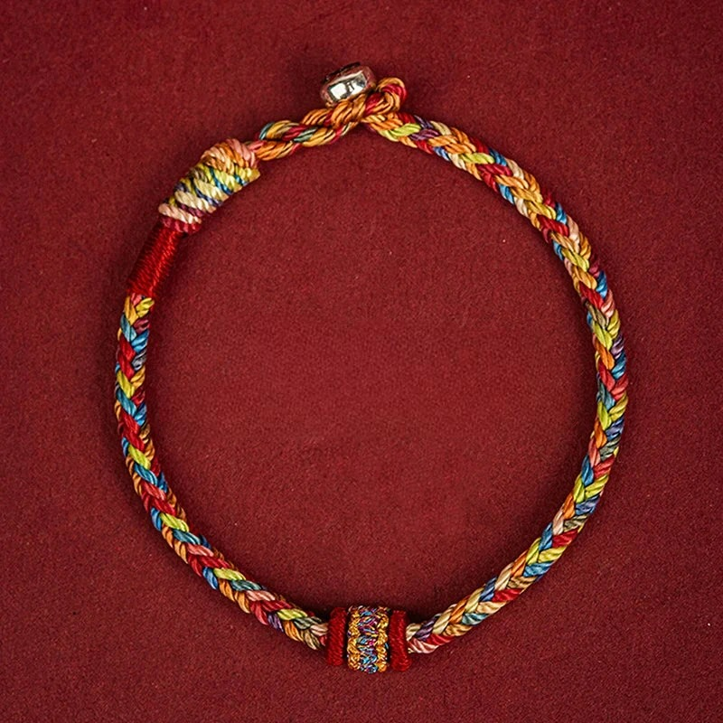 Pulsera Gourmette Multicolor Budista Tibetana