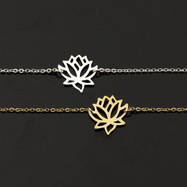 Pulsera Fleur de Lotus Plata - Oro - Cobre