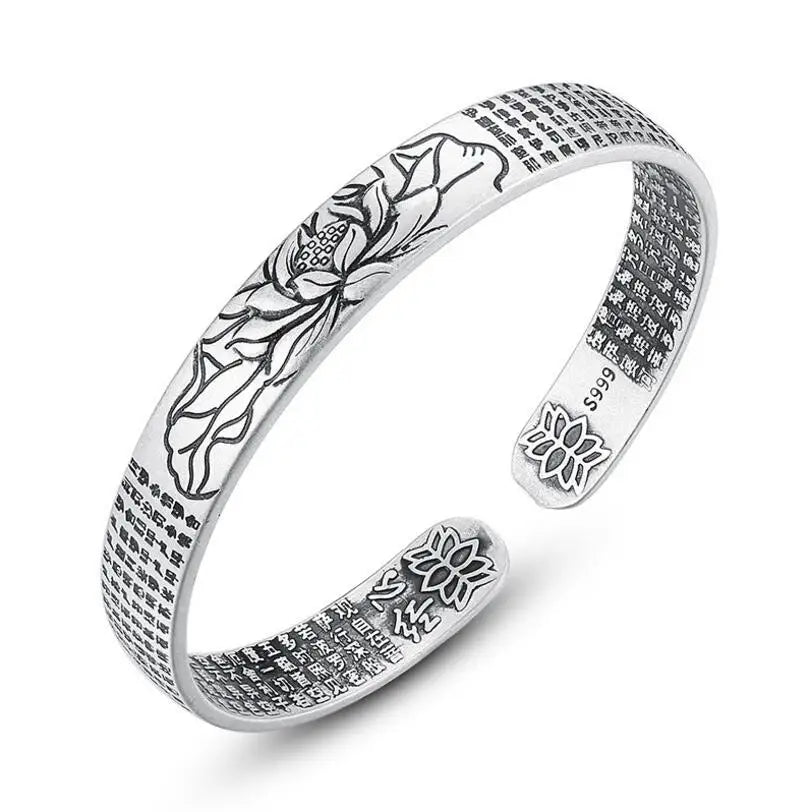 Pulsera Flor de Loto Budista para Mujer
