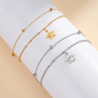 Pulsera Flor de Loto Mujer Gourmette oro