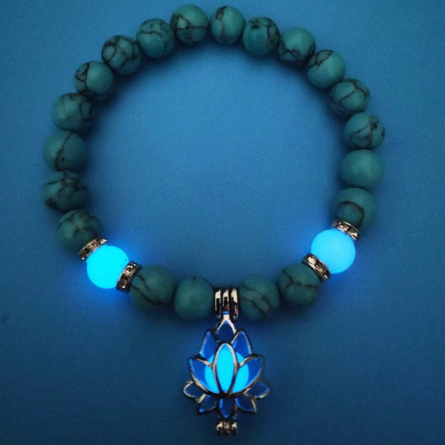 Pulsera Flor de Loto con Piedra 