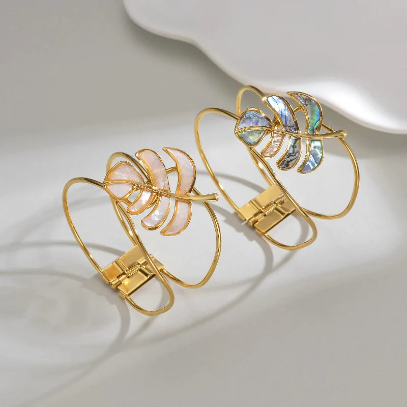 Pulsera Hoja de Palma azul