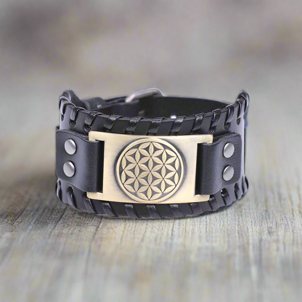 Pulsera Mandala para Hombre y Mujer bronce negro