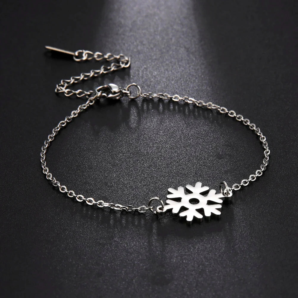 Pulsera Copo de Nieve plata
