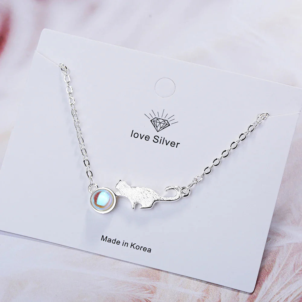 Pulsera Gourmette Gato que Juega plata