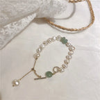 Pulsera Gourmette para Mujer en Perlas Naturales