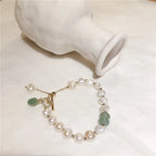 Pulsera Gourmette para Mujer en Perlas Naturales