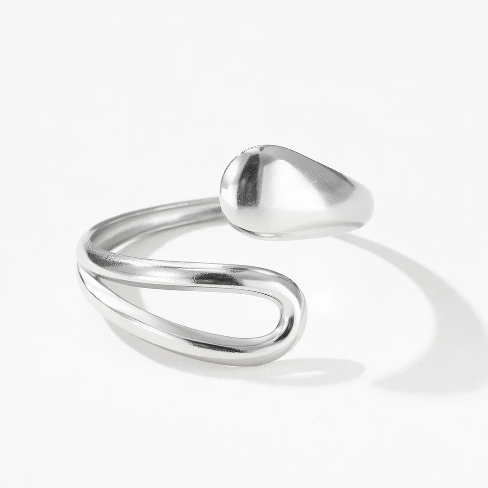 Pulsera Gourmette Elegante con Gota de Agua plata