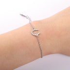 Pulsera / Gourmette Herradura Casco Amuleto de la Suerte plata