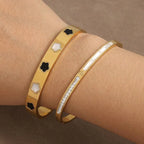 Pulsera Gourmette Flores Delicadas de 5 pétalos b