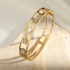 Pulsera Gourmette Flores Delicadas de 5 pétalos a
