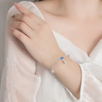 Pulsera Gourmette Flor de Loto para Mujer