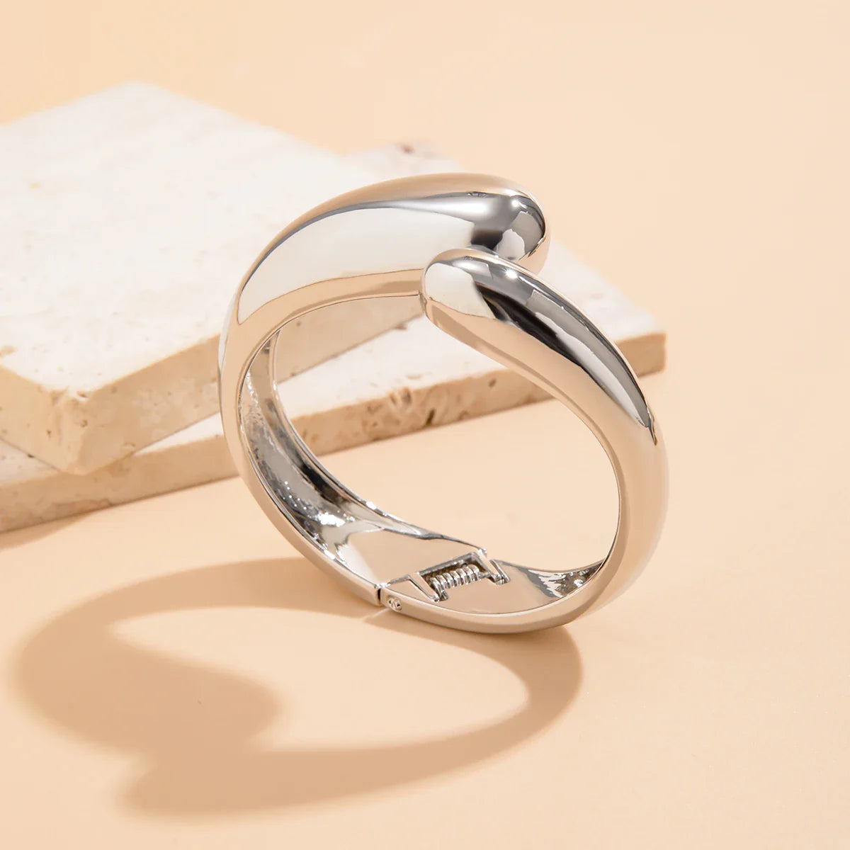 Pulsera Gourmette Gota de Agua plata