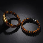 Pulsera Gourmette con Piedra Ojo de Tigre