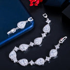 Pulsera Gota de Agua en Zirconio plata