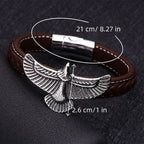 Pulsera Hombre Águila Marrón
