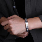 Pulsera Gourmette Hombre Budista Tibetana 