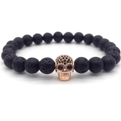 Pulsera Calavera Hombre Perlas