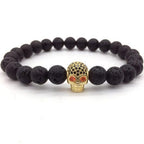 Pulsera Calavera Hombre Perlas