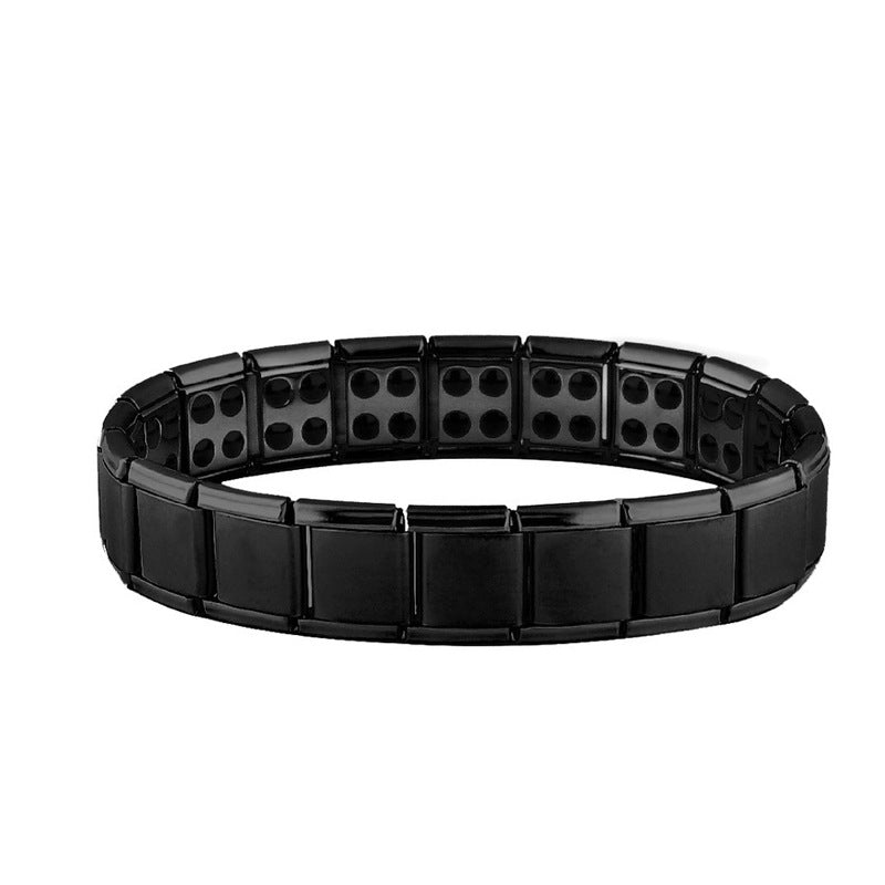 Pulsera Magnética Hombre Anti-Estrés negra
