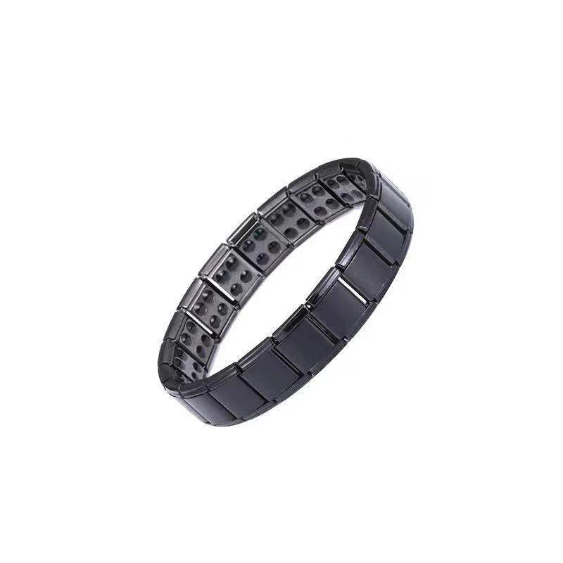 Pulsera Magnética Hombre Anti-Estrés negra