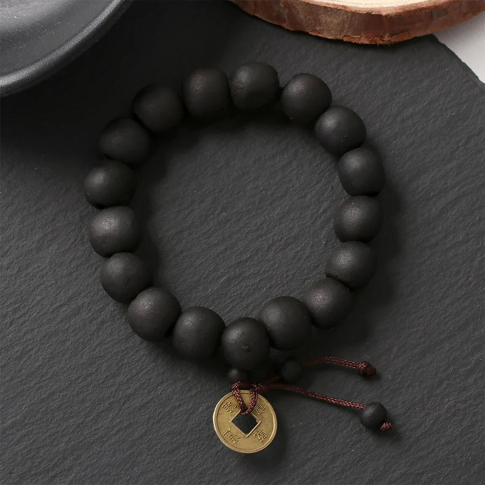 Pulsera Gourmette Budista en Piedras Negras