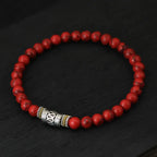 Pulsera Gourmette Budista en Piedras
