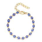 Pulsera Mal de Ojo Azul Estilo Bohemio