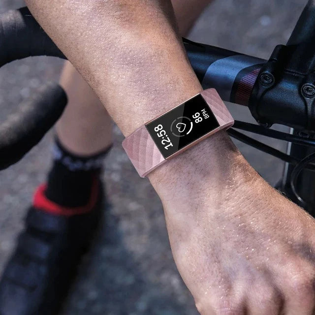 Pulsera para Reloj Fitbit Charge 3 & Charge 4 oro rosa con brillo