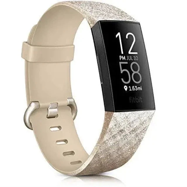 Pulsera para Reloj Fitbit Charge 3 & Charge 4 oro con brillo