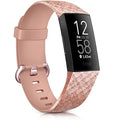 Pulsera para Reloj Fitbit Charge 3 & Charge 4 oro rosa con brillo
