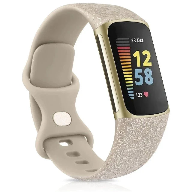 Pulsera para reloj Fitbit Charge 5 dorada brillante